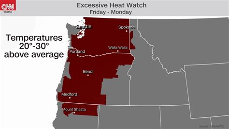 Pacific Northwest Expected To Endure Oppressive Heat This Weekend Amid