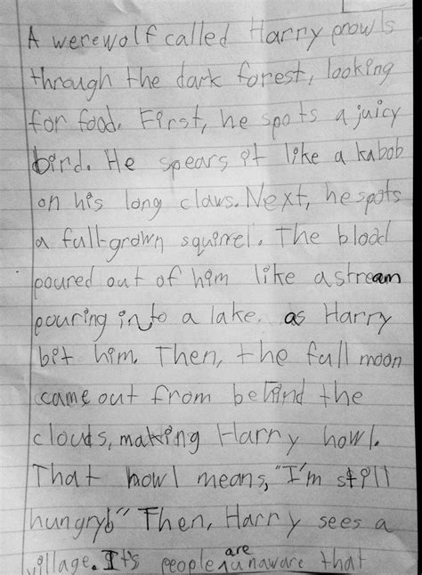 My Eight Year Old Daughter Just Showed Me This Story That She Wrote For