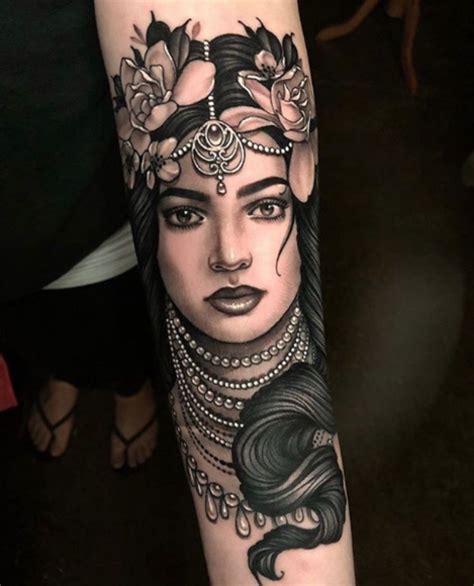 75 Beautiful Lady Head Tattoos By Some Of The Worlds Best Artists