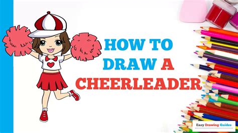 How To Draw A Cheerleader In A Few Easy Steps Drawing Tutorial For