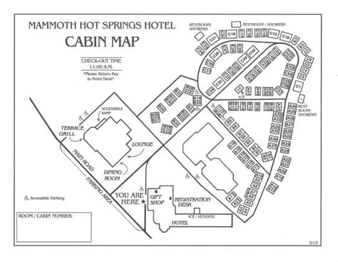 Mammoth Hot Springs Hotel Cabins Yellowstone National Park Park