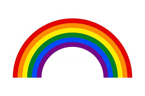 arco iris con seis colores símbolo de la comunidad lgbt 2492277 vector en vecteezy