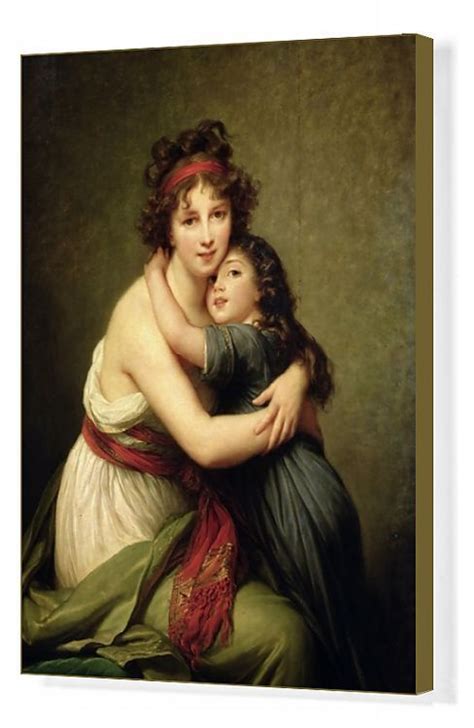 Print Of Madame Vigee Lebrun And Her Daughter Jeanne Lucie Louise