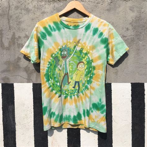 Rick And Morty Tie Dye Tee Mens Fashion Tops And Sets Tshirts And Polo