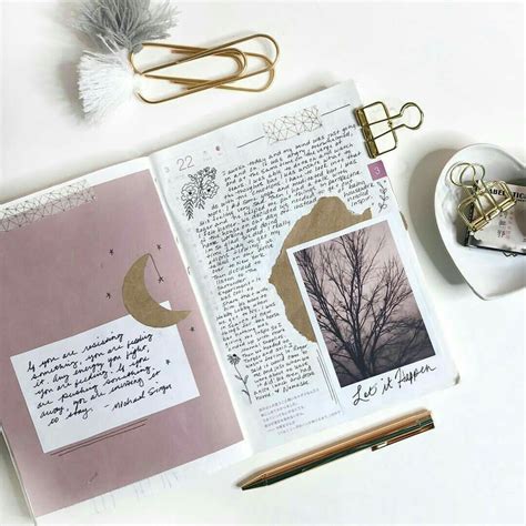 Aesthetic Diary Pages Creative Art