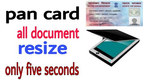 Pan Card Documents Resizer Software Uti Pan Card Document Resize Ak