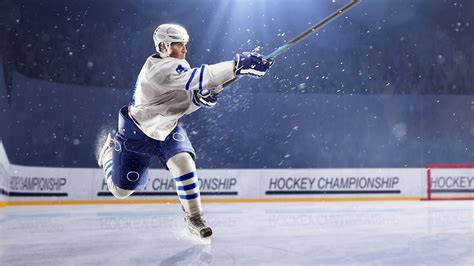 Wallpaper Rays Of Light Men Ice Rink Sport Hockey Uniform 1920x1080