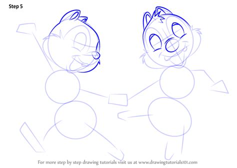 How To Draw Chip And Dale Chip N Dale Step By Step