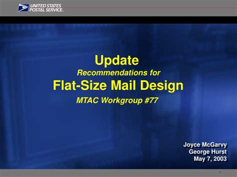 Ppt Update Recommendations For Flat Size Mail Design Mtac Workgroup