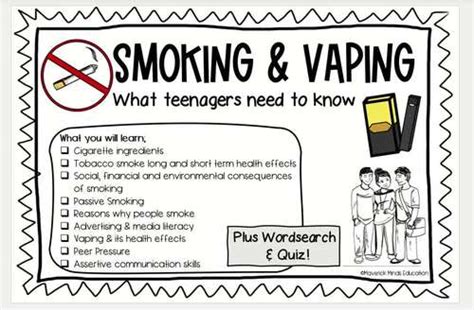 Smoking And Vaping Grades By Maverick Minds Education Tpt