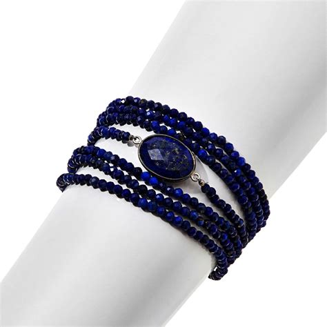 Jay King Gemstone Sterling Silver 7 Strand Layered Magnetic Bracelet 20343606 Hsn