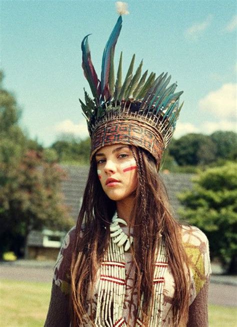 This Is Amazing Native American Fashion Feather Headdress American Tribal Style