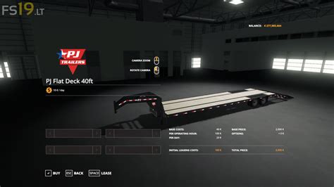 Pj Flat Deck 40ft V 10 Fs19 Mods Farming Simulator 19 Mods