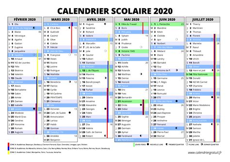 Calendrier Scolaire 2019 2020 192 Imprimer Teenzstore