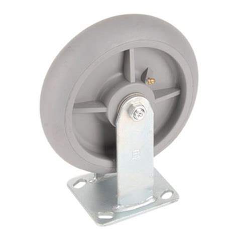 Magliner 8 X 2 Rigid Grey Thermoplastic Rubber Caster With Round Tread
