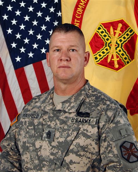command sergeant major michael l hatfield article the united states army