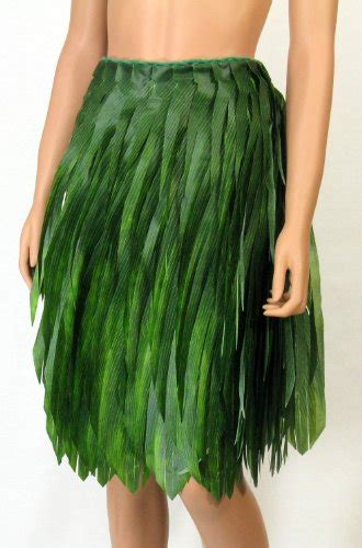 Adult Deluxe Poly Silk Hawaiian Ti Leaf Hula Grass Skirt Shredded