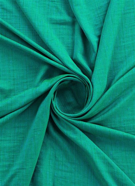 Buy Fern Green Crepe Fabric Faux Crepe Blended Solids Online Shopping