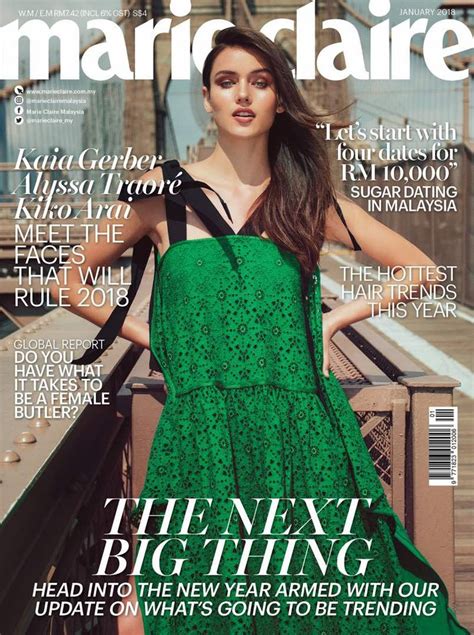 Marie Claire Malaysia January 2018 Cover Marie Claire Malaysia