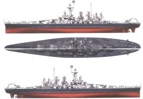 Blueprints Ships Ships Us Uss Bb 55 North Carolina Battleship 1942 Battleship Us