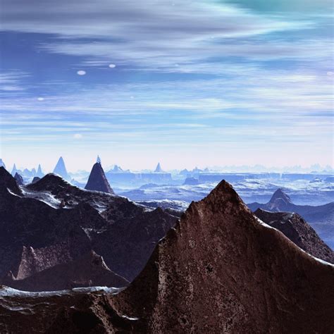 Alien Planet Mountains 5k Uhd Wallpaper