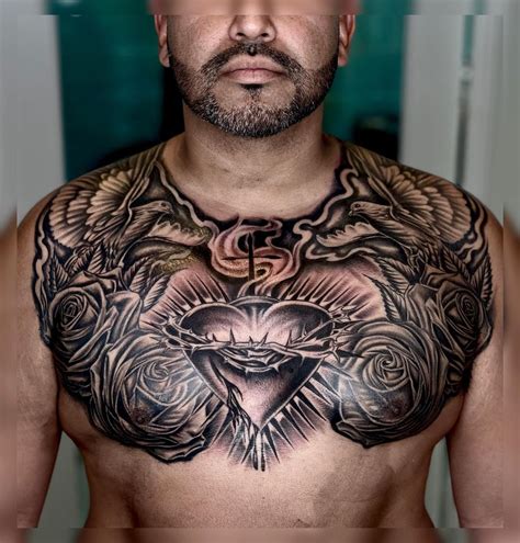 35 Mind Blowing Chest Tattoos For Men That You Would Love To Have Psycho Tats
