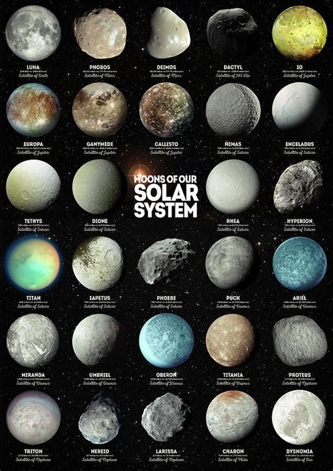 Moons Of Our Solar System By Zapista Ou Solar System Art Solar