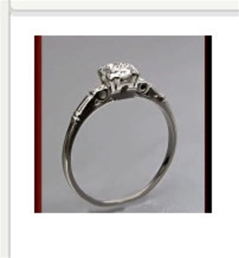 Vintage Diamond Engagement Ring Etsy