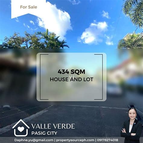 Valle Verde House And Lot Sale Pasig City Property Source Ph