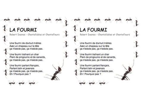 Une fourmi traînant un char plein de pingouins et de canards ça n'existe pas, ça n'existe pas. la fourmi, Robert Desnos-ce1 ce2 | Ce1 ce2, Ce1 et Ce1