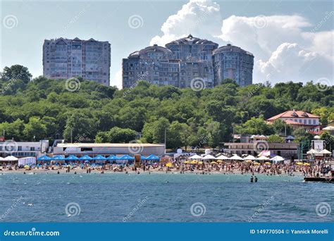 Odessa Ukraine The Lanzheron Beach In Arcadia Black Sea Editorial Stock Image Image Of