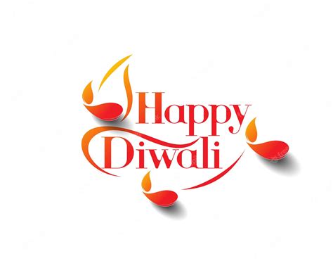 Premium Vector Happy Diwali Text Design Vector Illustration