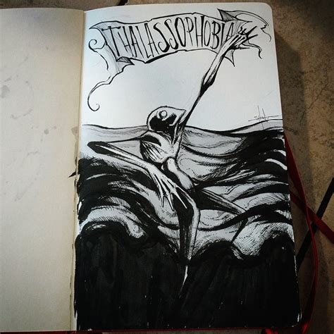 Shawn Coss On Twitter Thalassophobia Day 13 Of Inktober