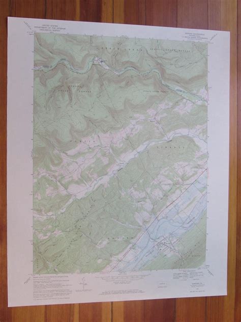 Howard Pennsylvania 1969 Original Vintage Usgs Topo Map 1969 Map