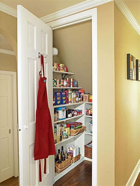 I planned on three 10 deep shelves for the using a level and a straight edge, we marked where the shelves would go, and carefully screwed the shelf. Under the stairs kitchen pantry | How to use an under the ...
