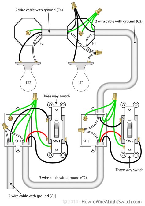 Two Way Switch Wiring Diagram For Two Lights Collection