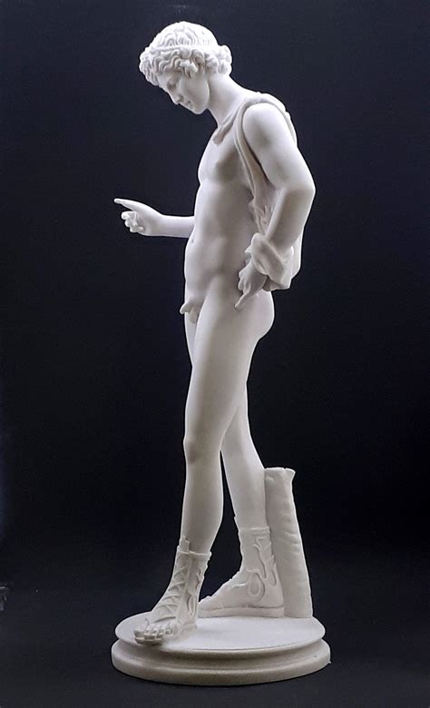 Narcissus Nude Male Art Greek Mythology Statue Sculpture Cast Marble
