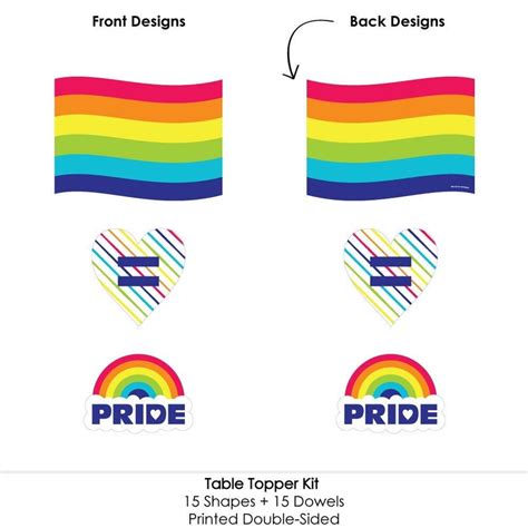 Love Is Love Gay Pride Centerpiece Sticks Lgbtq Rainbow Etsy