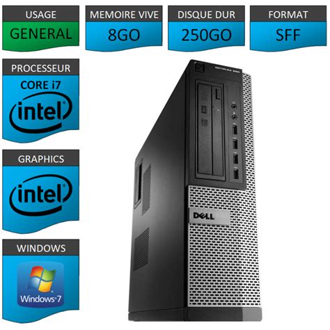 Dell Optiplex 990 Core I7 8go 250go