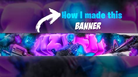 How I Made This Fortnite Banner Speedartfree Psd Youtube