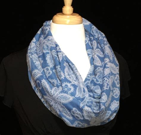 Blue And White Scarf Winter Scarf T For Her Scarves For Etsy
