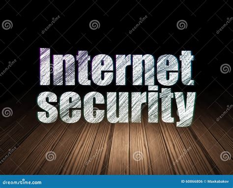 Privacy Concept Internet Security In Grunge Dark Stock Illustration