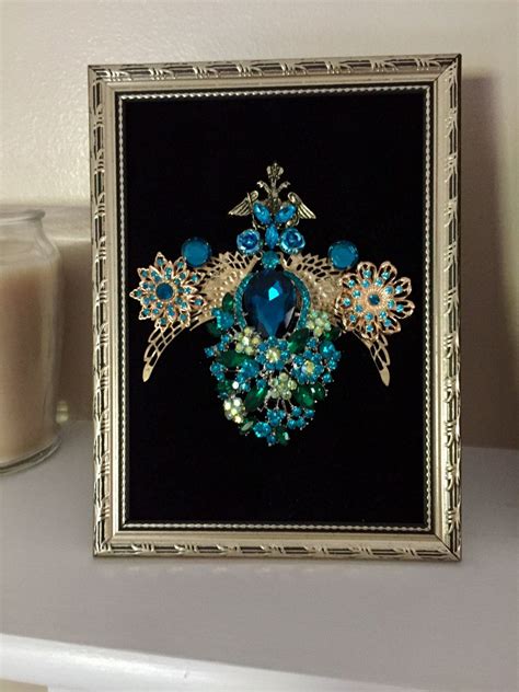 Framed Jewelry 5x7 By Treasuresbyrustin On Etsy Vintage Jewelry Art