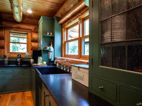 Shop today for special promotions. Country Kitchen With Wood Walls and Teal Cabinets | HGTV