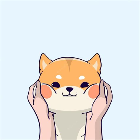 Premium Vector Cute Shiba Inu Cartoon Vector Icon Illustration Animal