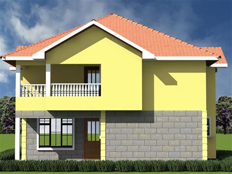 Simple 4 Bedroom House Designs In Kenya On 50100 Plot