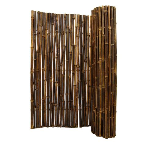 Backyard X Scapes 6 Ft X 6 Ft Caramel Brown Bamboo No Dig Privacy