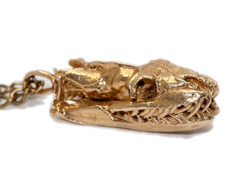 Python Snake Skull Jewelry 3d Printed Snake Skull Necklace