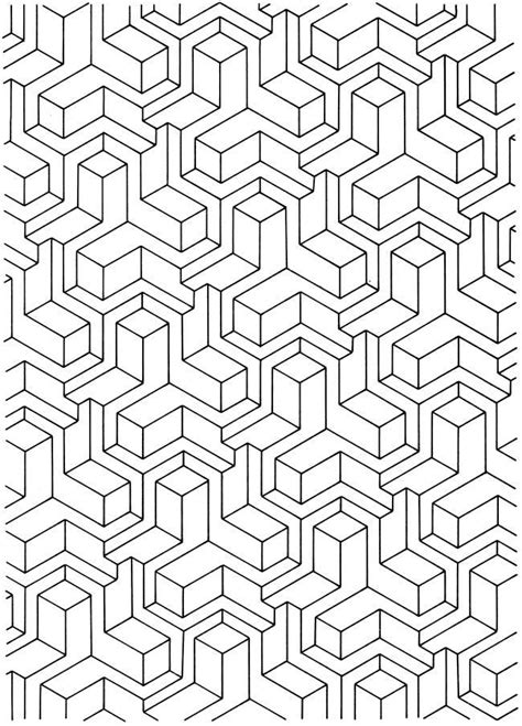 Free color page for moms and adults, choose from more than 250 color pages. Geometric Tessellations Coloring Pages - Coloring Home