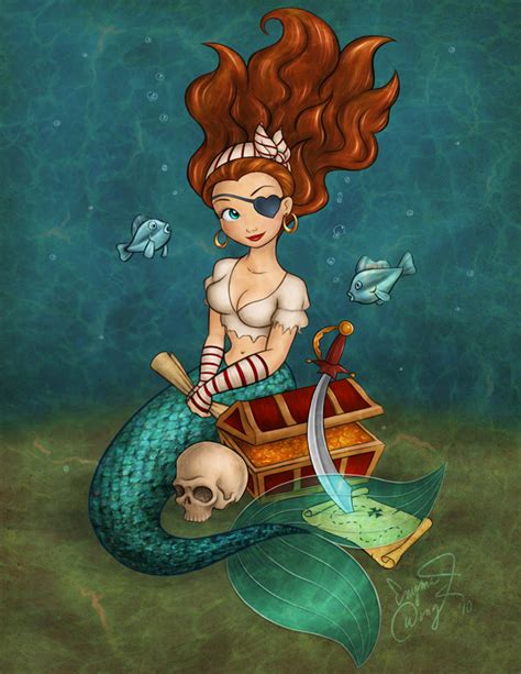 Avast Pirate Mermaid Needs A Fisherman